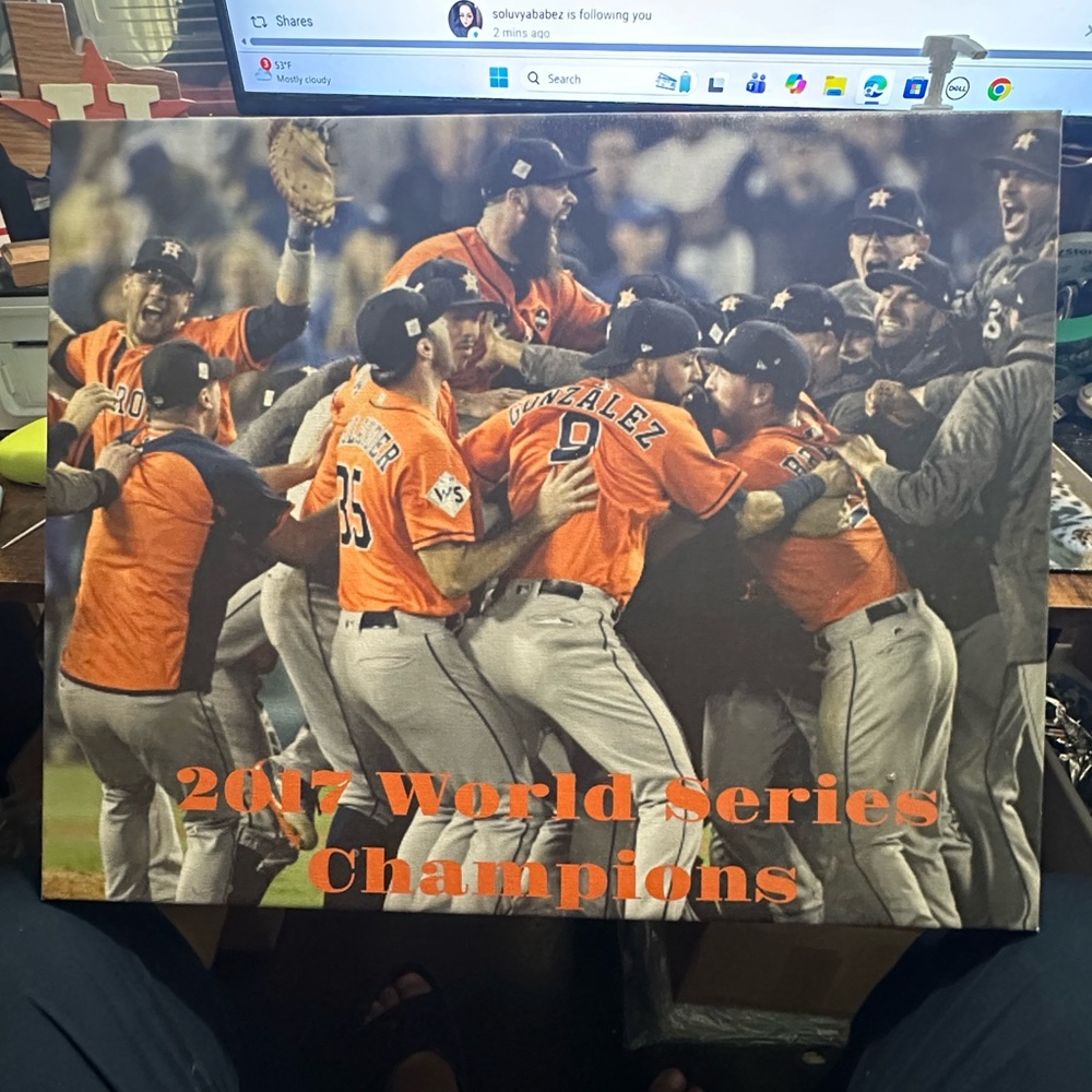 2017 World Series Champions Wall Art Houston Astros